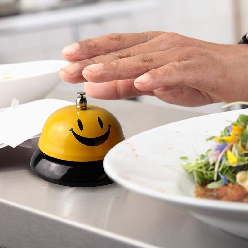 EMDMAK Call Bell, Service Bell for The Porter Kitchen Restaurant Bar Classic Concierge Hotel (3.35 Inch Diameter) (2 Pack)(Yellow) - Image 5
